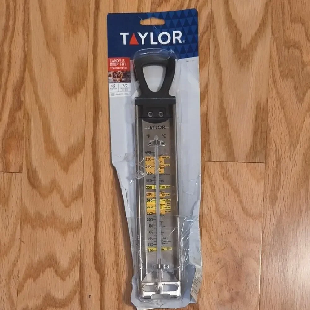 Taylor, Black and Silver Candy & Deep Fry Thermometer (EUC)